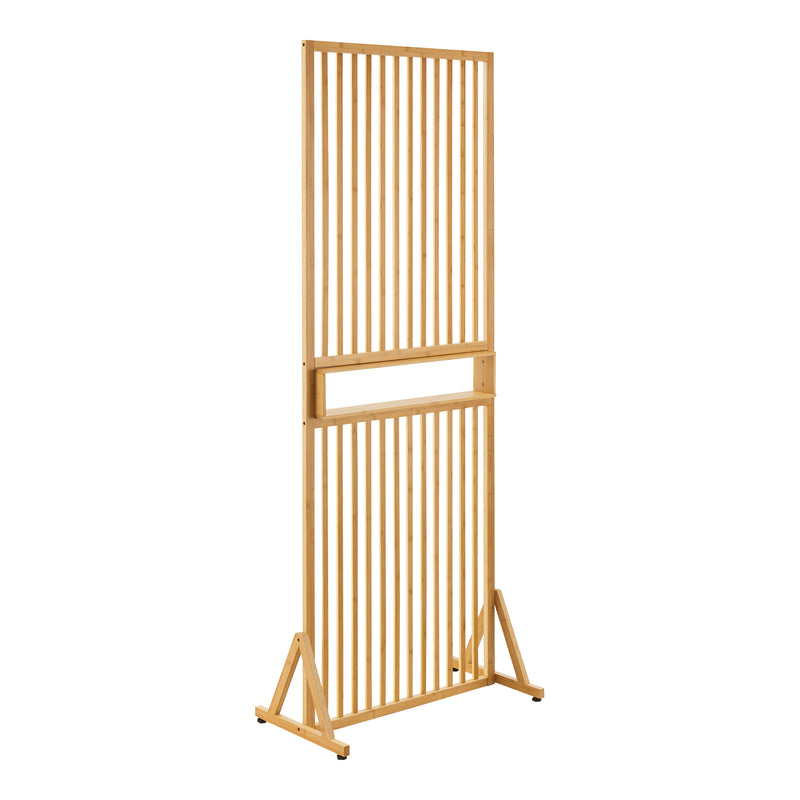 Målskitse Rumdeler Fron 197x75,5x40 cm Bambus [en.casa]