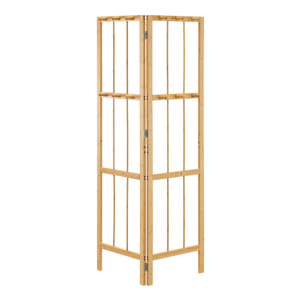 Hjørnegarderobe Hyllestad 165,5x92x8cm Bambus [en.casa]