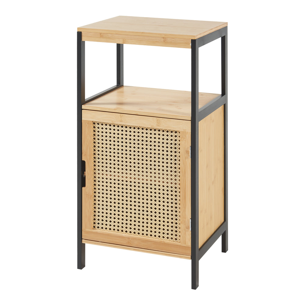 Badeskab Tervola 80x40x35cm bambus sort [en.casa] - premiumXL