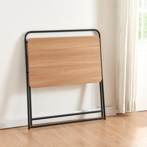 Klapbord Kvitsøy 85x50x80cm sort/eg [en.casa].