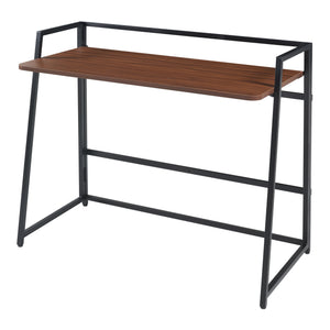 Klapbord Ringerike 104,5x53x85,5cm sort/valnød [en.casa].