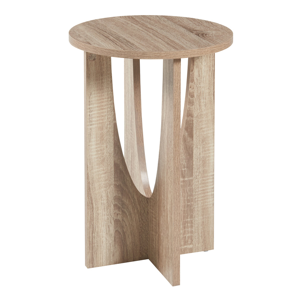 Sidebord Rindal 38x56,5 cm egetræslook [en.casa] - premiumXL