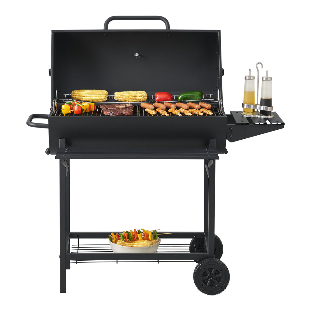 Armento grillvogn 95x108x61cm sort [casa.pro].