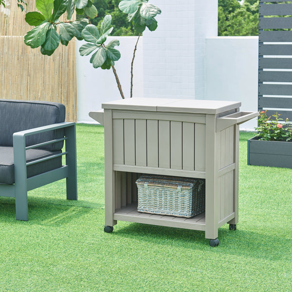 Udendørs kølevogn Arsita 102x47x87 cm Beige [casa.pro]