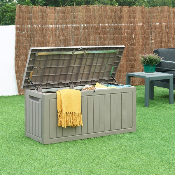 Opbevaringsboks Filetto 124x52,5x57 cm Beige [casa.pro]