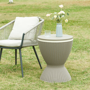 Kølebord Atessa 58x49 cm Rattanlook [casa.pro]