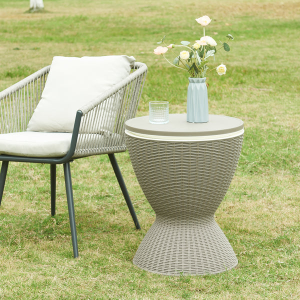 Kølebord Atessa 58x49 cm Rattanlook [casa.pro]