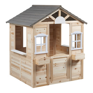 Legehus Acciano 131x113x97 cm fyrretræ [casa.pro]