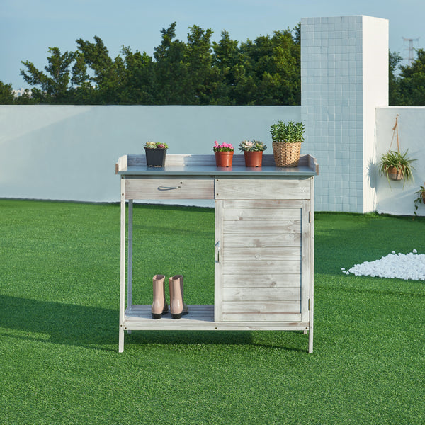 Plantbord Aliano Fyrretræ Grå [casa.pro]