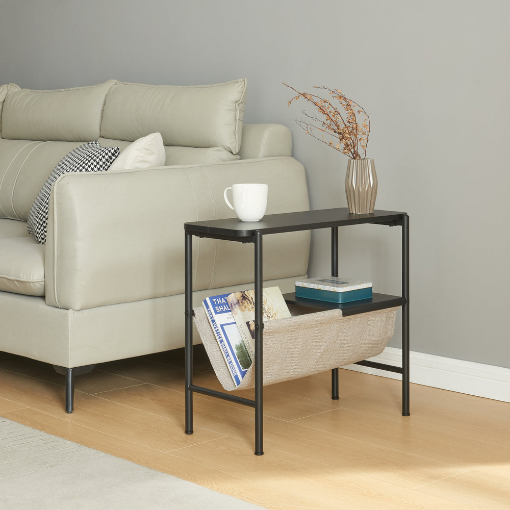 Sidebord Samnanger 60x28x53cm Sort [en.casa] - premiumXL