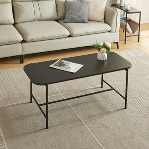 Sofabord Samnanger 110x50x45cm Sort [en.casa]
