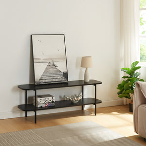 Tv-bord Samnanger 120x40x45 cm Sort [en.casa]