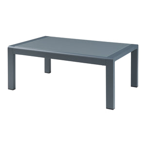 Udendørs sofabord Avise Aluminium Glas Antracit [casa.pro]