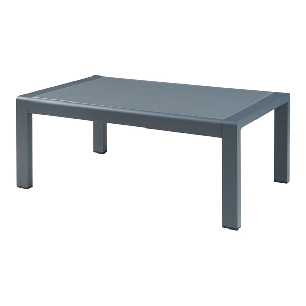 Udendørs sofabord Avise Aluminium Glas Antracit [casa.pro]