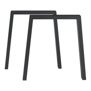 Bordstel 2 stk. sæt Kraftisried 72x70cm Sort [en.casa]