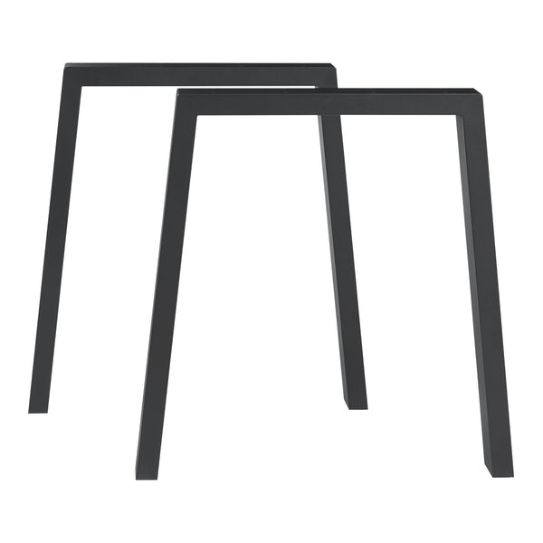 Bordstel 2 stk. sæt Kraftisried 72x70cm Sort [en.casa]