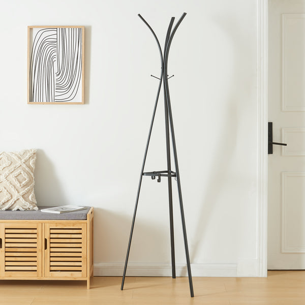 Garderobestativ Vevelstad 181x52,5x52,5 cm stål [en.casa]