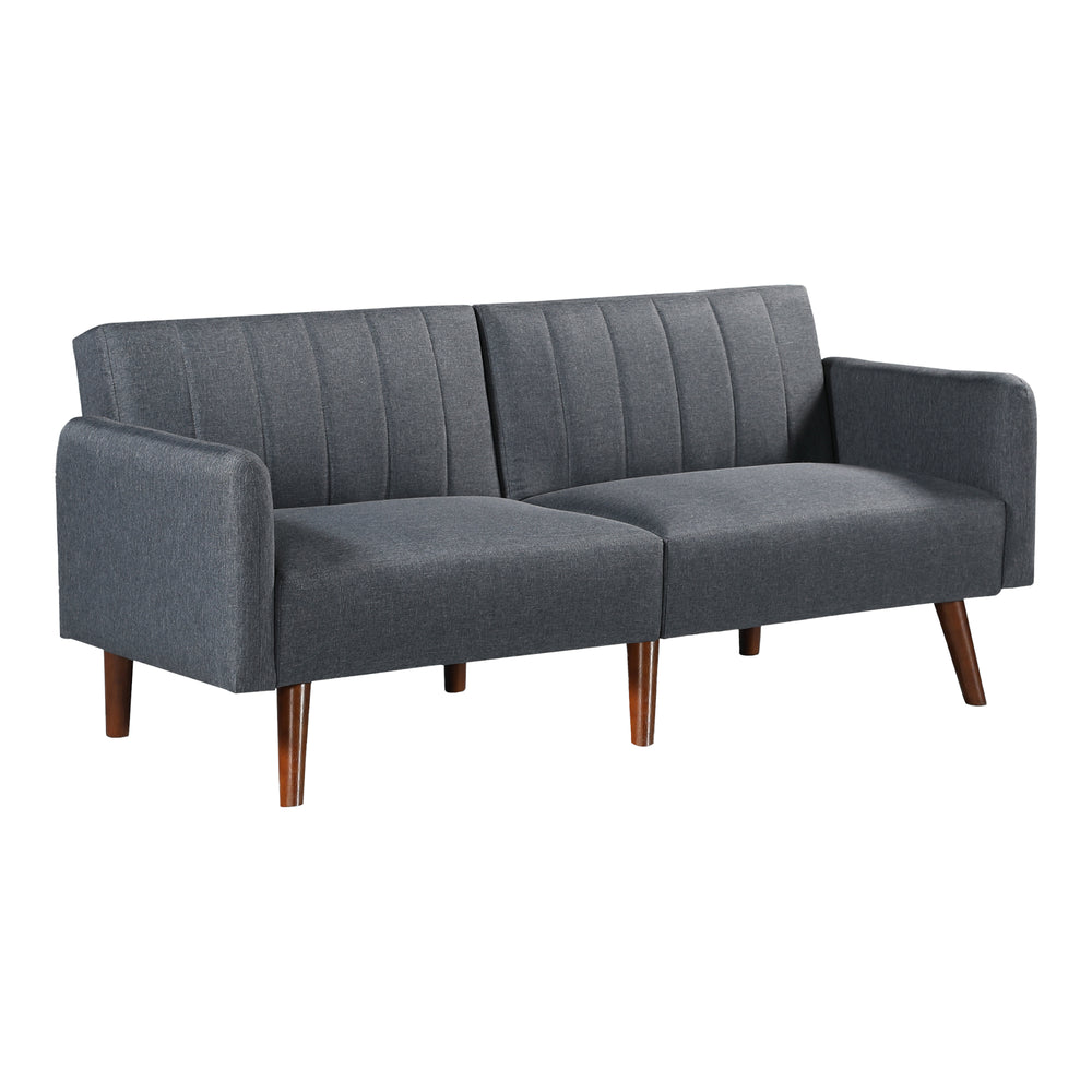 Sovesofa Malå med liggefunktion 175x70x72 cm grå [en.casa] - premiumXL