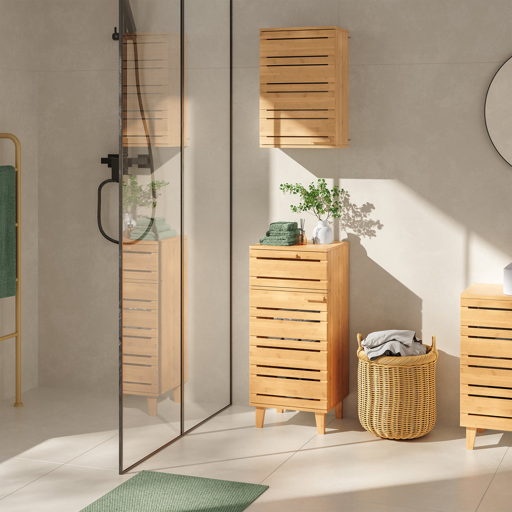Badeværelsesskab Epind 75x33x30 cm bambus natur [en.casa] - premiumXL