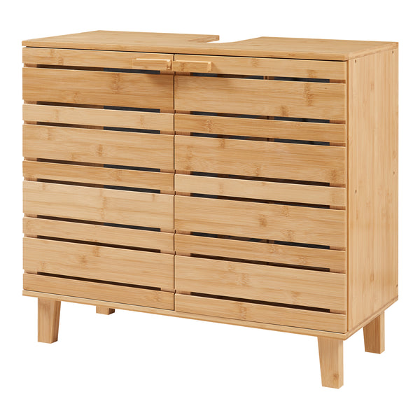 Epind 60x66x30 cm underskab i naturlig bambus [en.casa]