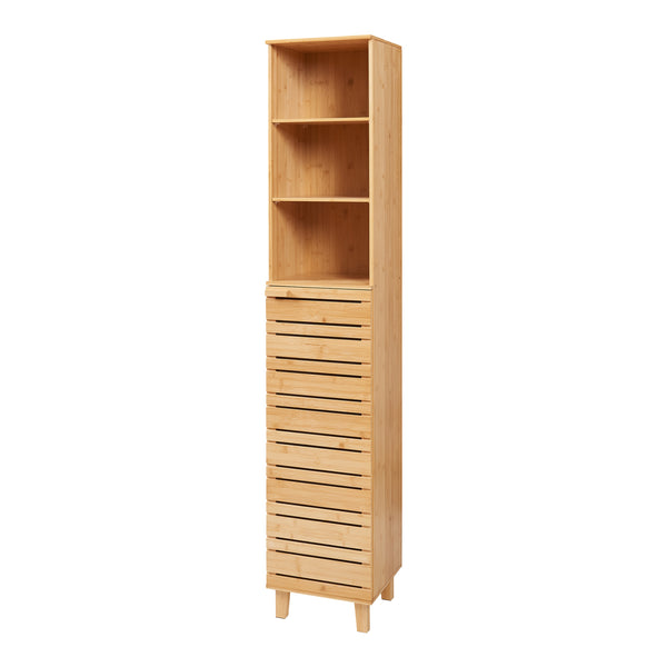 Høj enhed Epind 180x33x30 cm bambus [en.casa]