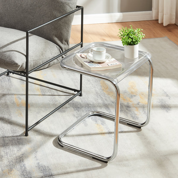 Sidebord Brosa 44x37x48 cm Transparent [en.casa]