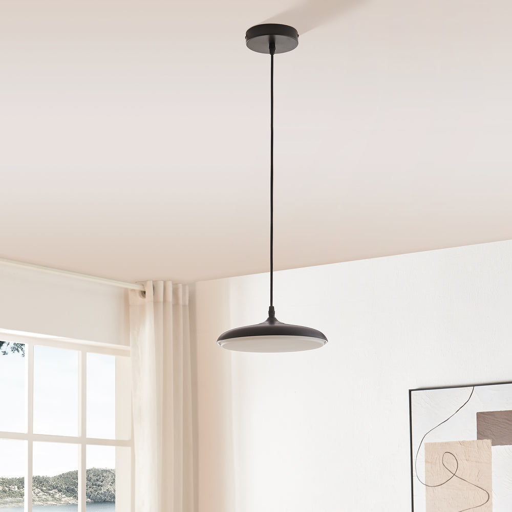 Hængelampe Oupilu med integrerede LED'er metal 120x25x25 cm sort/hvid [lux.pro] - premiumXL