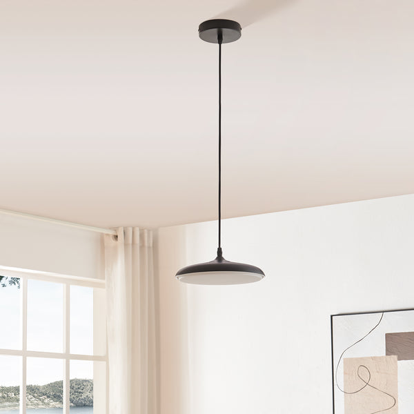 Pendellampe Oupilu med integrerede LED'er i metal 120x25x25 cm sort/hvid [lux.pro]