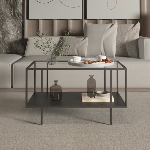 Sofabord Nynna 90x50x50 cm sort [en.casa]