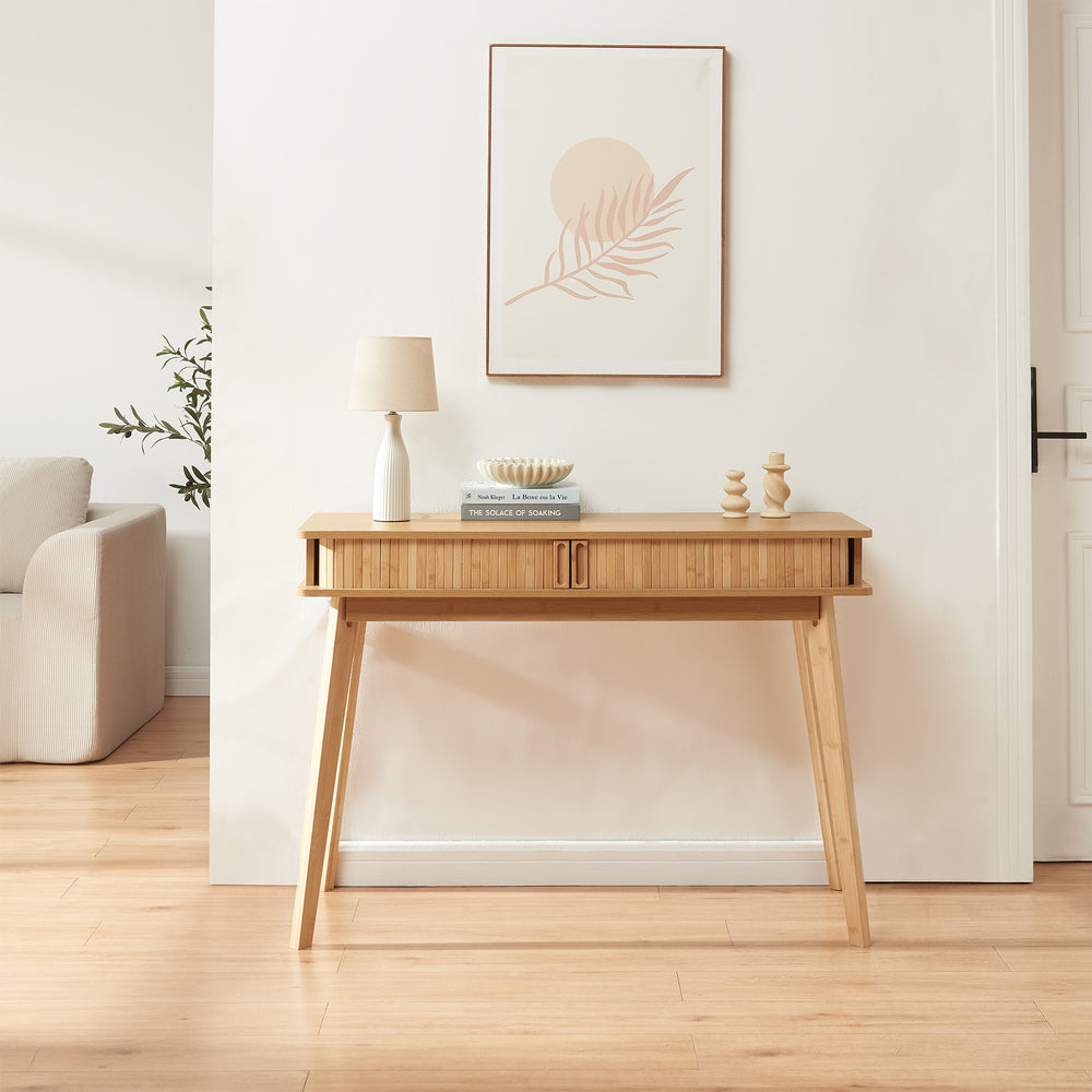 Konsolbord Tysvær 110x40x78 cm Bambus [en.casa]