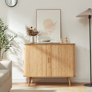 Skab ved siden af Nordkapp 100x40x80 cm bambus [en.casa]