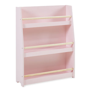 Børnebøgerreol Virer 78x60x18 cm Rosa [en.casa]
