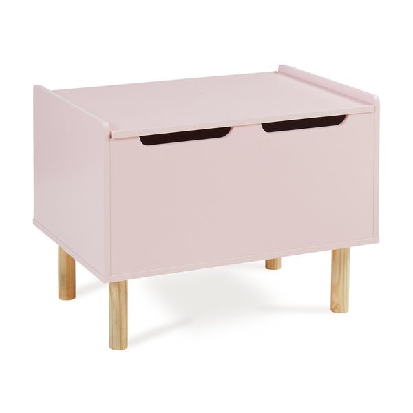 Legetøjskasse Virer 60x40x45 cm Rosa [en.casa]