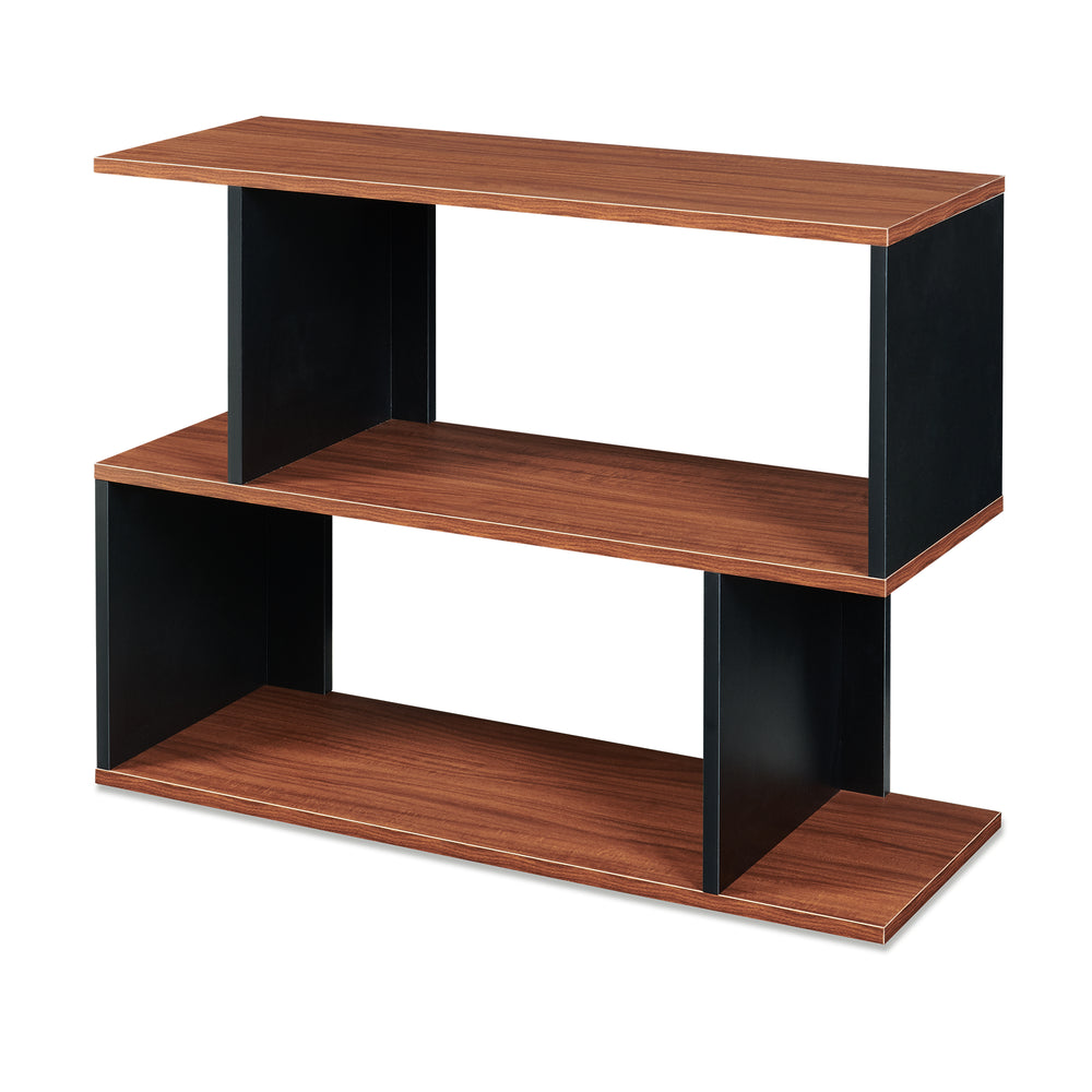 Sidebord Trond 80x29x60 cm Sort/Valnøddetrælook [en.casa]
