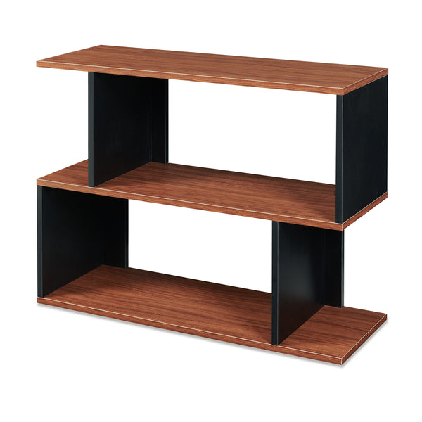 Sidebord Trond 80x29x60 cm Sort/Valnøddetrælook [en.casa]
