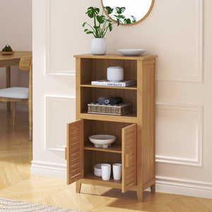 Skab ved siden af Rirg 92x50x25 cm bambus natur [en.casa]