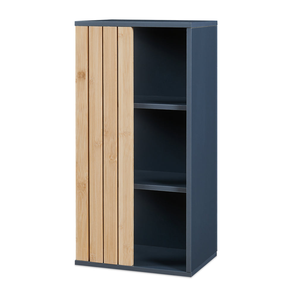 Væghængt skab Svanes 60x30x20 cm Mørkegrå/Natur [en.casa]