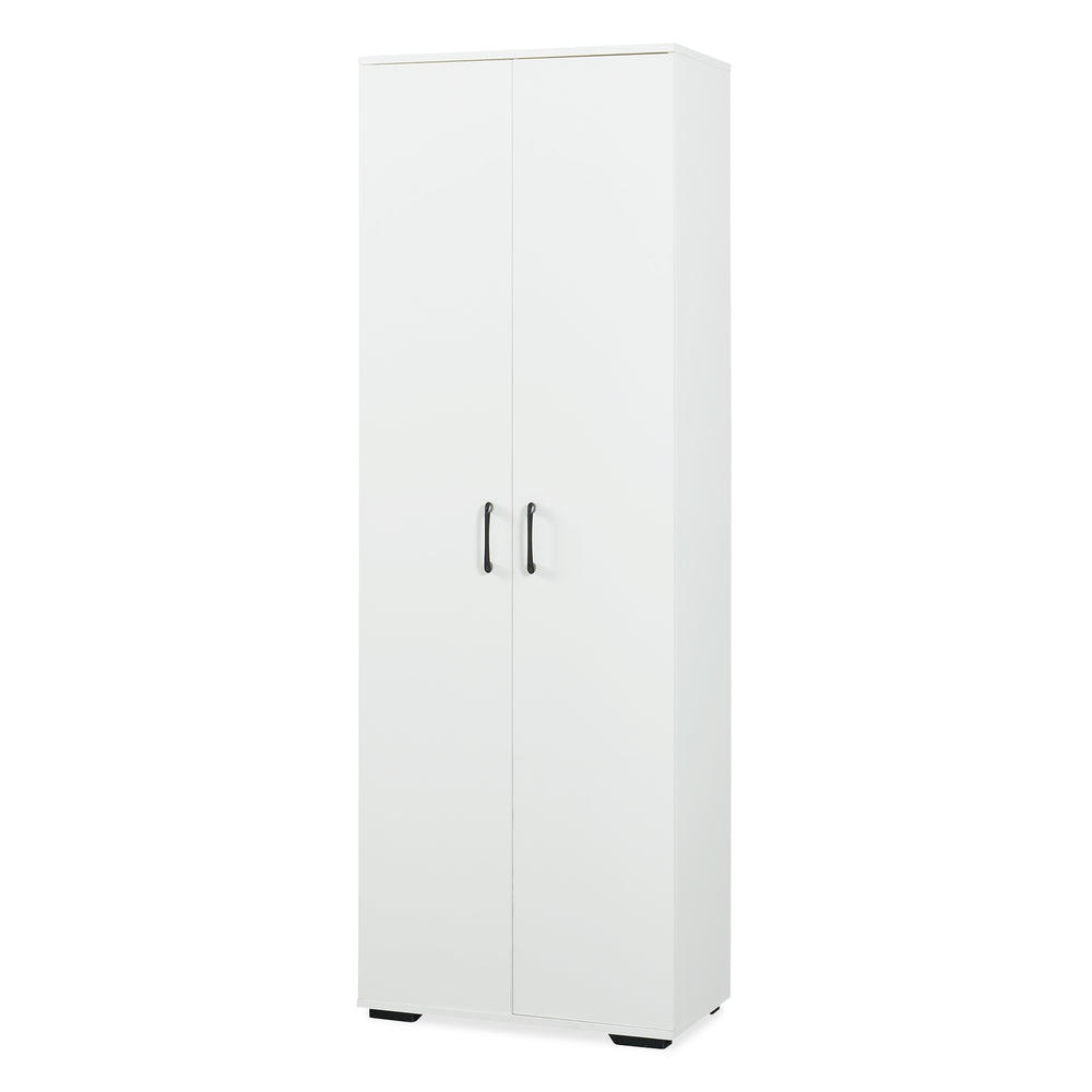 Garderobeskab Chalvefted 175x60x35 cm Hvid [en.casa]