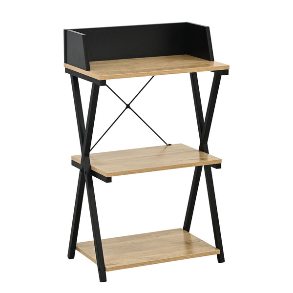 Gulvreol Kappespoo 84x50x30 cm Sort/Egeoptik [en.casa]