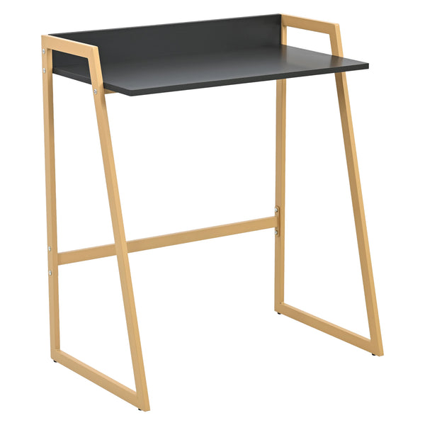 Skrivebord Kuomi 84x73x47 cm Beige/Mørkegrå [en.casa]