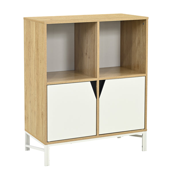 Kommode Kerrköndam 94x76x40 cm Eglook/ Hvid [en.casa]