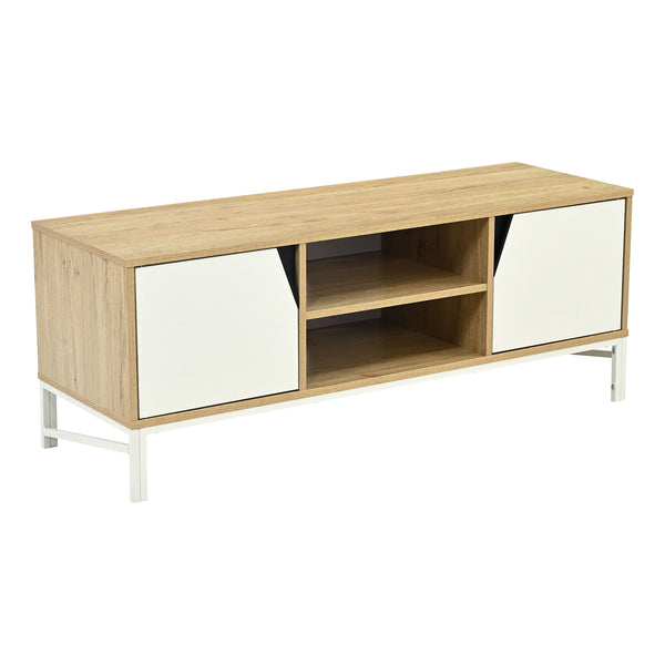 TV-skab Kerrköndam 120x40x46 cm Eg-look/Hvid [en.casa]