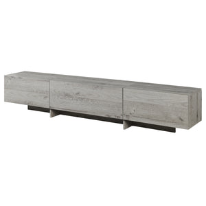 TV-skab Kapipimso med 3 klapper 194x31x37 cm egetræslook, grå [en.casa]