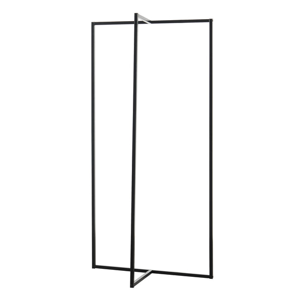 Garderobestativ Norjad 160x80x41 cm Metal Sort [en.casa]