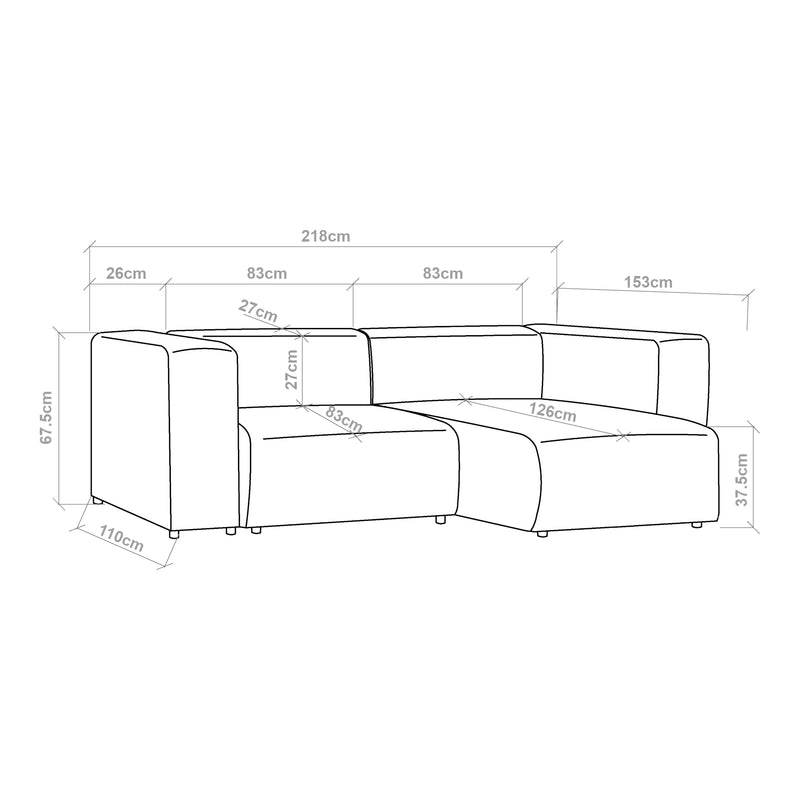 Målskitse Sofa Suldal [en.casa]
