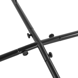 [casa.pro]® Stativ til hængegynge / hængestol - max. 130kg - 205x110x110cm - sort