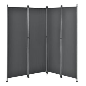 [pro.tec]® Indsynsbeskyttelse - 4 paneler - 215x170cm - pulverlakeret stål - vejrbestandig - i forskellige farver