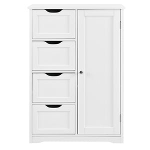 [en.casa]® Badeværelsesskab - vintage stil - 81x55x30cm - hvid