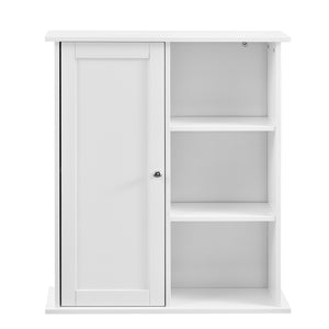 [en.casa]® Vægskab till badeværelse - 71x60x18cm - hvid