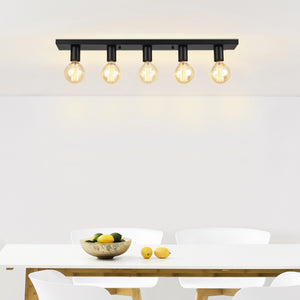 [lux.pro]® Stilig loftlampe - Korinth - 9x8x80cm - metal - sort